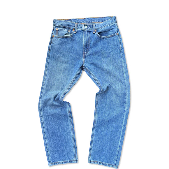 Levi’s 505 Men’s Jeans W32 L30 Straight Leg Blue Denim Classic Fit Zip Fly - Picture 1 of 16